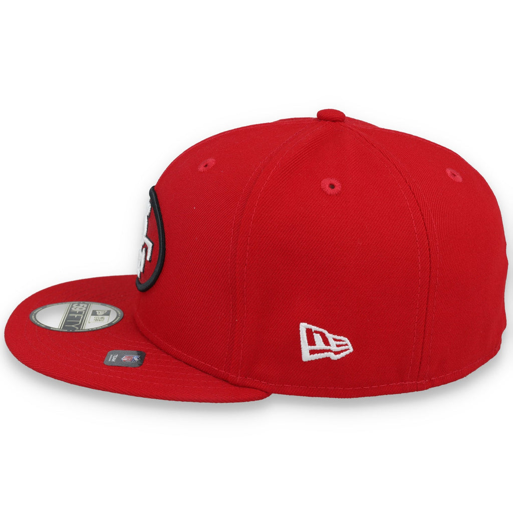 New Era San Francisco 49Ers Official NFL Basic 59Fifty Fitted-Red product image 3, provided for visual reference and product