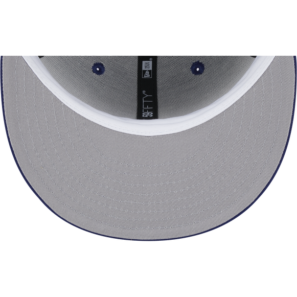 NEW ERA Los Angeles Dodgers WORLD SERIES 2020 SIDE PATCH 59FIFTY FITTED HAT-Blue product image 5, provided for visual