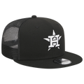 New Era Houston Astros Trucker 9FIFTY Snapback Hat-Black/White product image 1, provided for visual reference and product