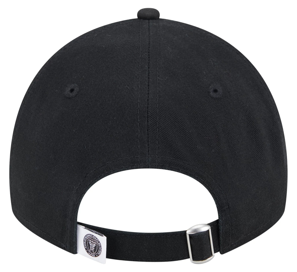 New Era Inter Miami Crest Logo 9TWENTY Adjustable Hat-Black product image 4, provided for visual reference and product