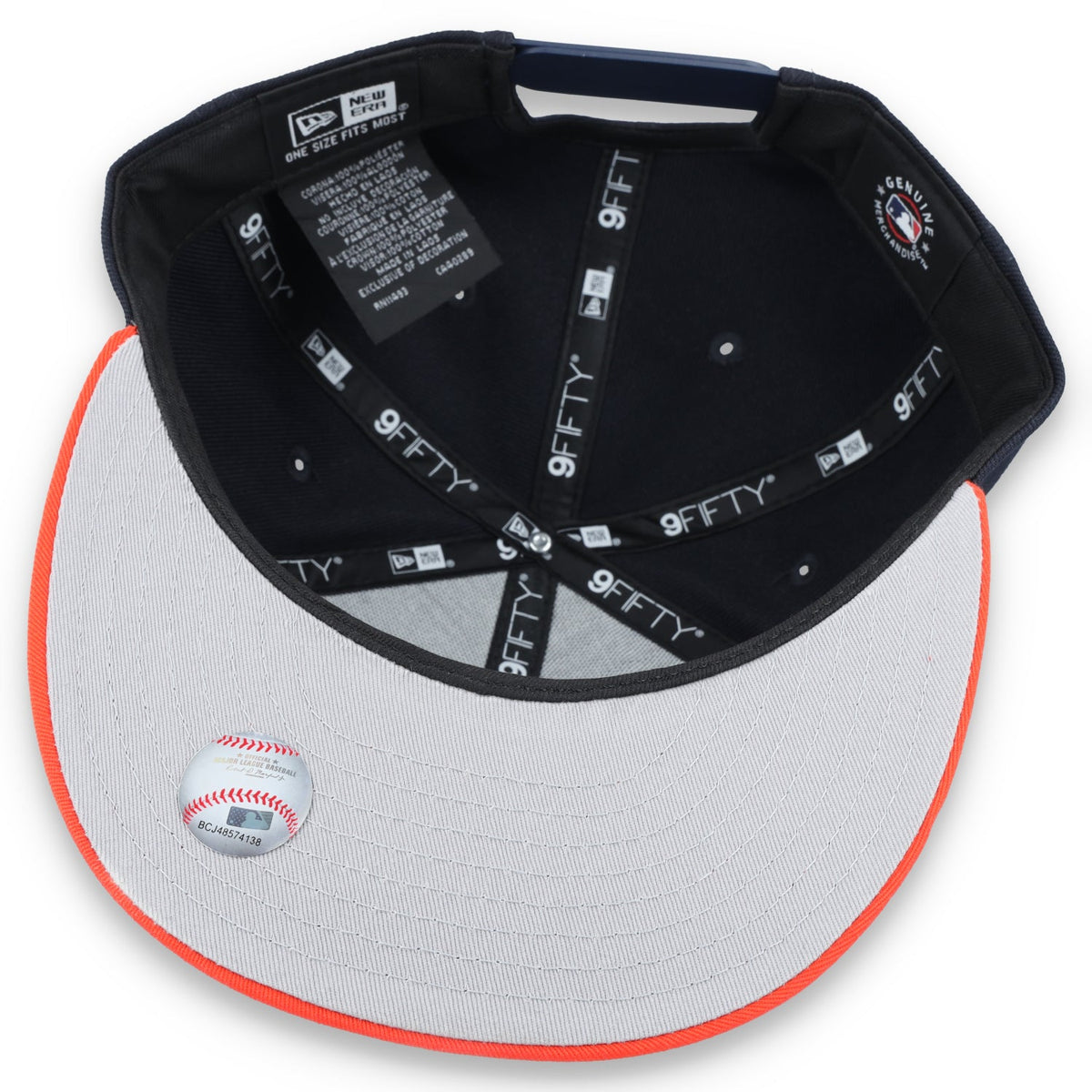 New Era Youth Houston Astros 9FIFTY Snapback Hat product image 7, provided for visual reference and product detail review