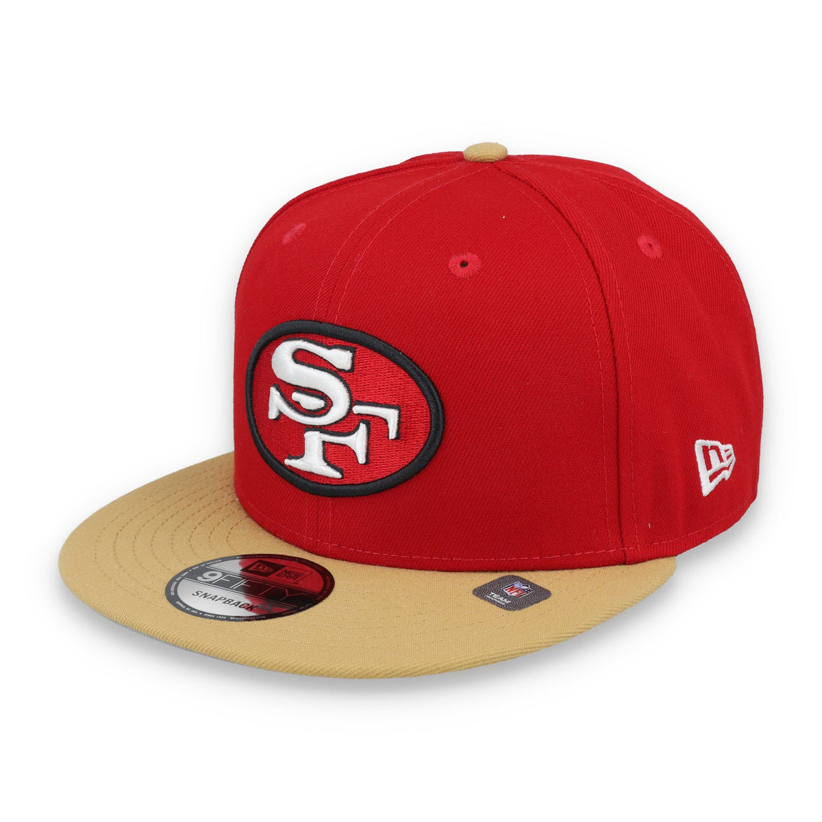 New Era Men San Francisco 49ers 9FIFTY Snapback Hat-Red/Gold product image 3, provided for visual reference and product