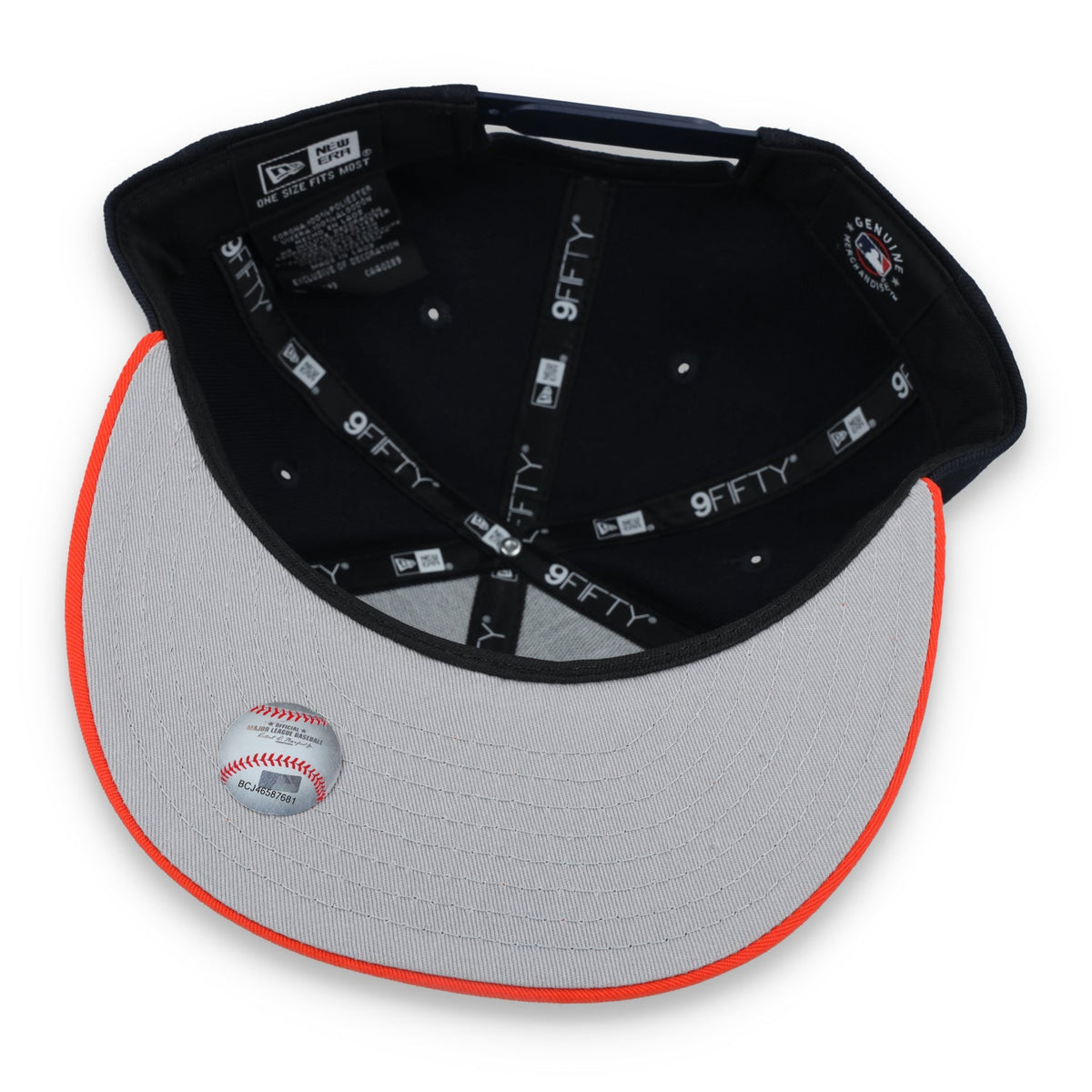 New Era Houston Astros ON FIELD Alternative 9FIFTY Snapback Hat product image 8, provided for visual reference and product