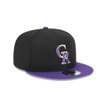 New Era Colorado Rockies On Field Alternative 9FIFTY Snapback-Black-purple product image 1, provided for visual reference
