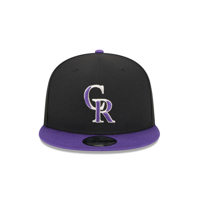 New Era Colorado Rockies On Field Alternative 9FIFTY Snapback-Black-purple product image 2, provided for visual reference