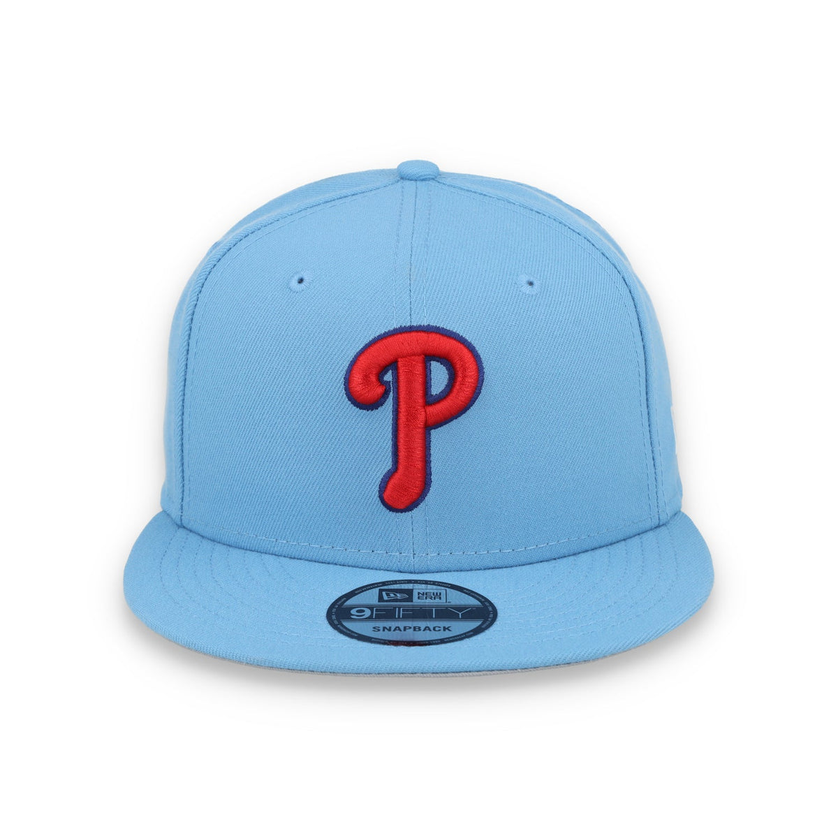 New Era Philadelphia Phillies Evergreen MLB 9Fifty Snapback- Sky Blue product image 2, provided for visual reference and