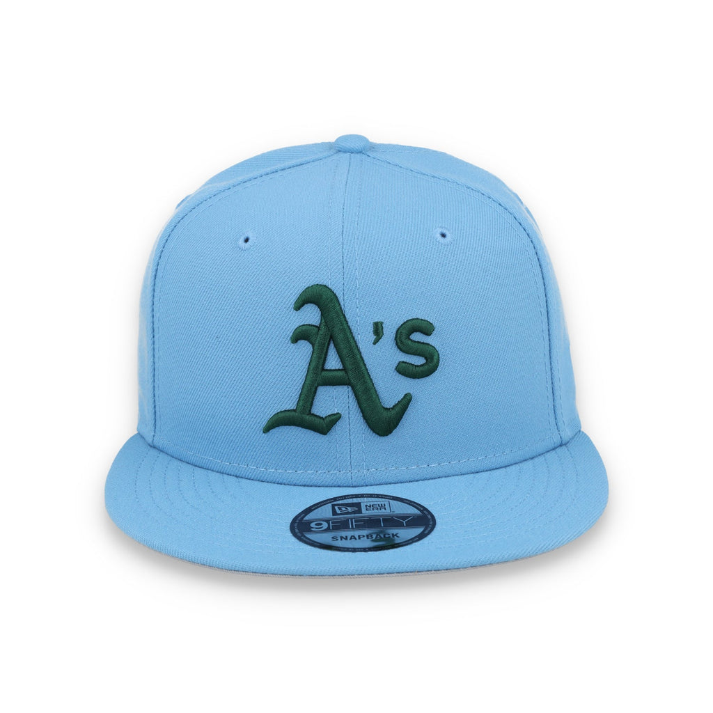 New Era Oakland Athletics MLB Basic 9FIFTY Snapback Hat- evergreen product image 2, provided for visual reference and