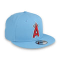 New Era Los Angeles Angels Evergreen 9FIFTY Snapback Hat-Sky Blue product image 1, provided for visual reference and product