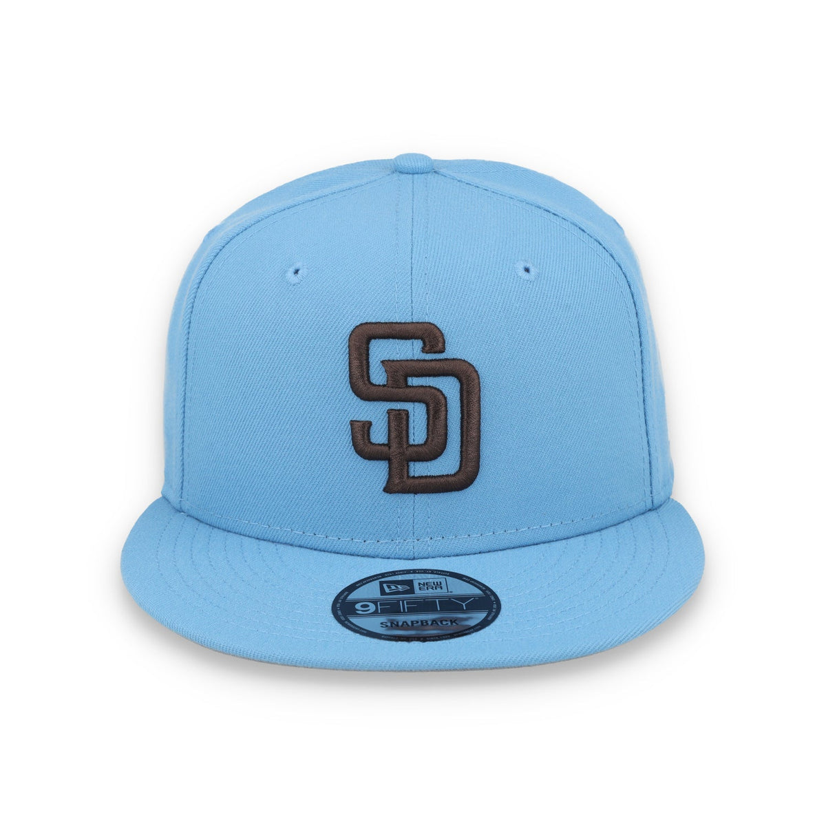 New Era San Diego Padres Evergreen 9Fifty Snapback Hat - Sky Blue product image 2, provided for visual reference and product