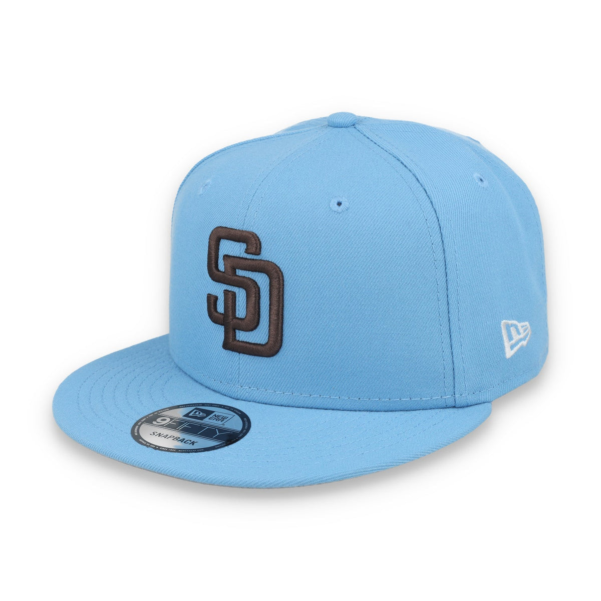 New Era San Diego Padres Evergreen 9Fifty Snapback Hat - Sky Blue product image 3, provided for visual reference and product