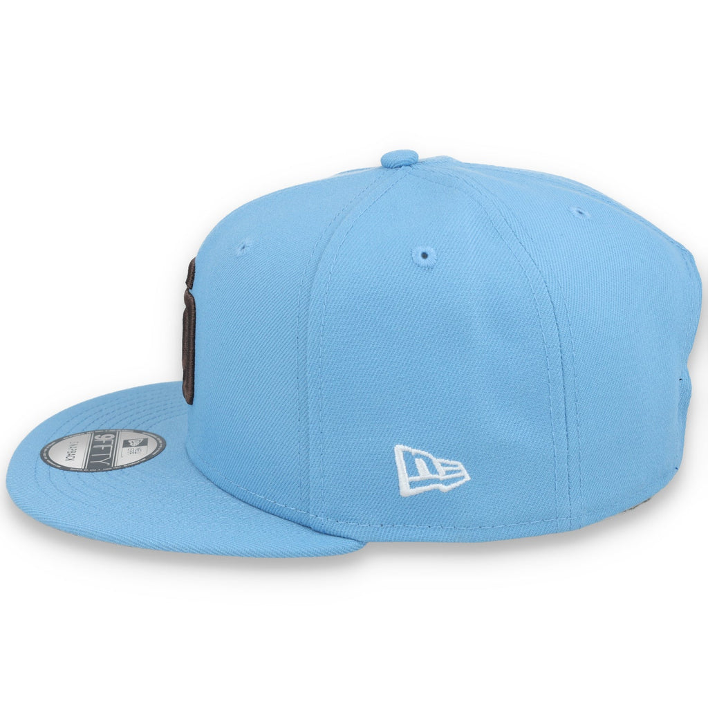 New Era San Diego Padres Evergreen 9Fifty Snapback Hat - Sky Blue product image 4, provided for visual reference and product