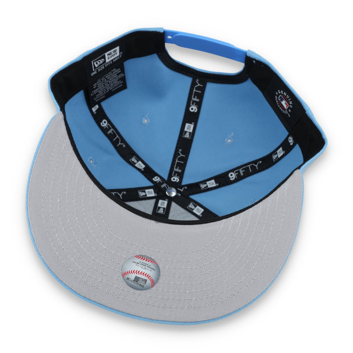 New Era San Diego Padres Evergreen 9Fifty Snapback Hat - Sky Blue product image 7, provided for visual reference and product