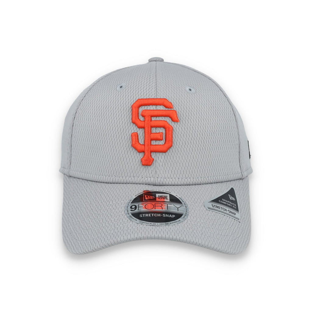 New Era San Francisco Giants Clubhouse 9FORTY Stretch-Snap Hat-Grey product image 2, provided for visual reference and