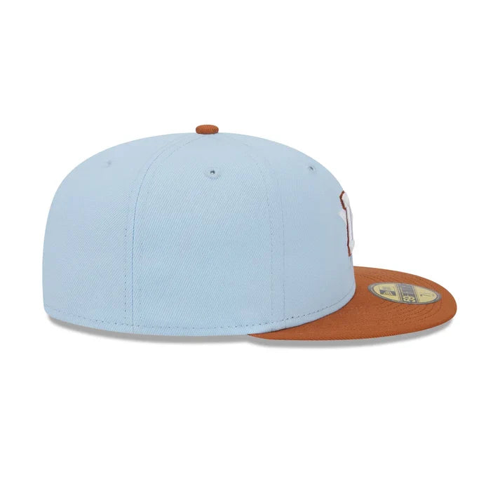 New Era Houston Astros Color Pack 59FIFTY Fitted Hat-Light Blue/Rust Orange product image 4, provided for visual reference