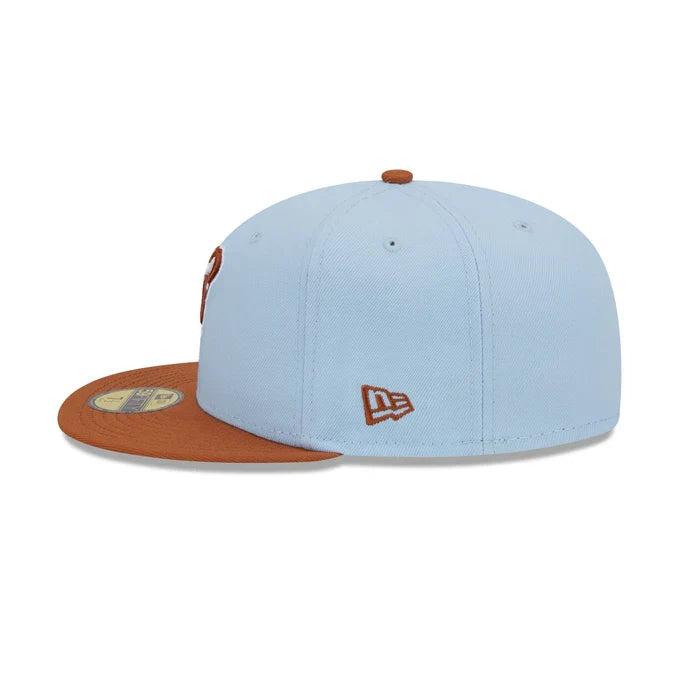 New Era Arizona Diamondbacks Color Pack 59FIFTY Fitted Hat-Light Blue/Rust Orange product image 4, provided for visual