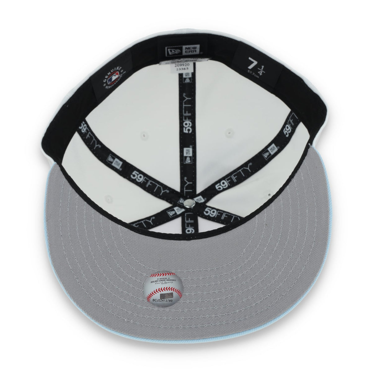 New Era Houston Astros Color Pack 59FIFTY Fitted Hat-White/Light Blue /Pink product image 7, provided for visual reference