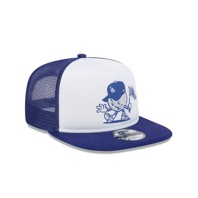 New Era Los Angeles Dodgers Mascot Court Sport 9FIFTY A-Frame Trucker Hat product image 1, provided for visual reference and