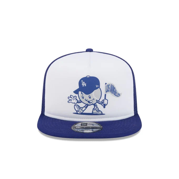 New Era Los Angeles Dodgers Mascot Court Sport 9FIFTY A-Frame Trucker Hat product image 3, provided for visual reference and