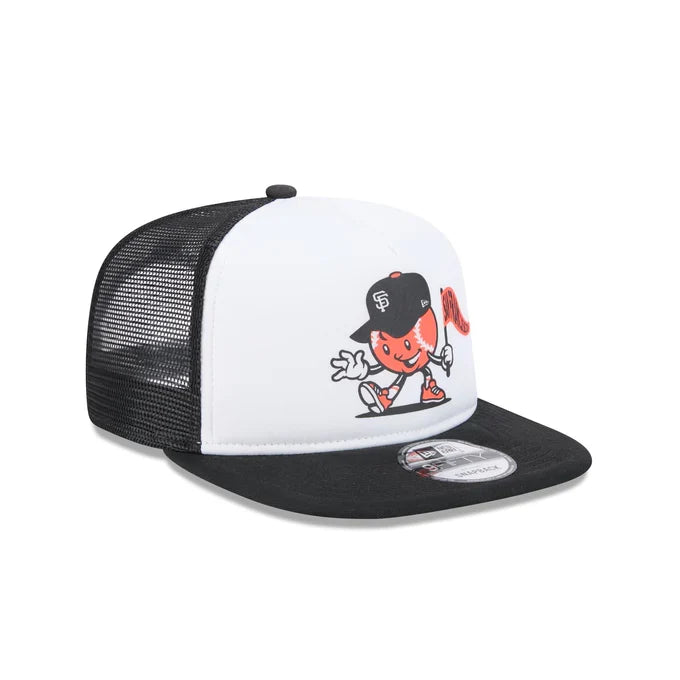 New Era San Francisco Giants Mascot Court Sport 9FIFTY A-Frame Trucker Hat product image 1, provided for visual reference