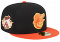 New Era Baltimore Orioles Game Day 59FIFTY Fitted Hat product image 1, provided for visual reference and product detail