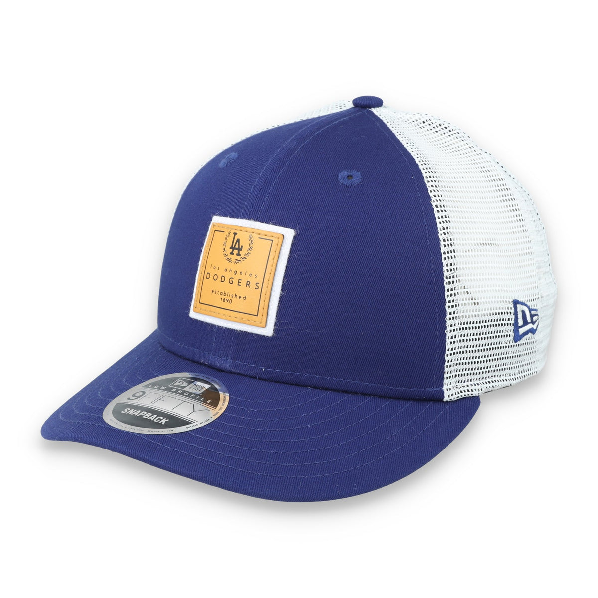 New Era Los Angeles Dodgers Court Sport Low Profile 9FIFTY Trucker Snapback Hat product image 3, provided for visual