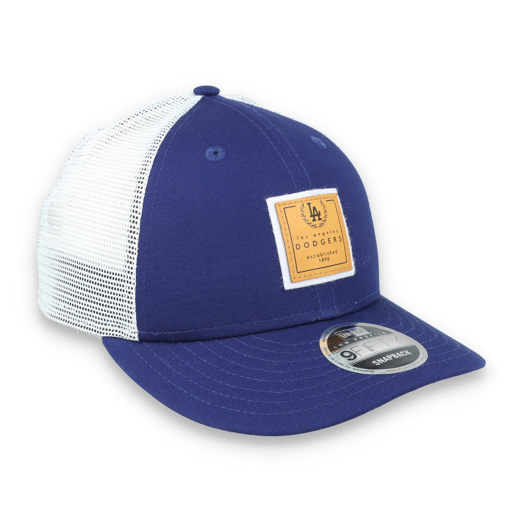 New Era Los Angeles Dodgers Court Sport Low Profile 9FIFTY Trucker Snapback Hat product image 1, provided for visual