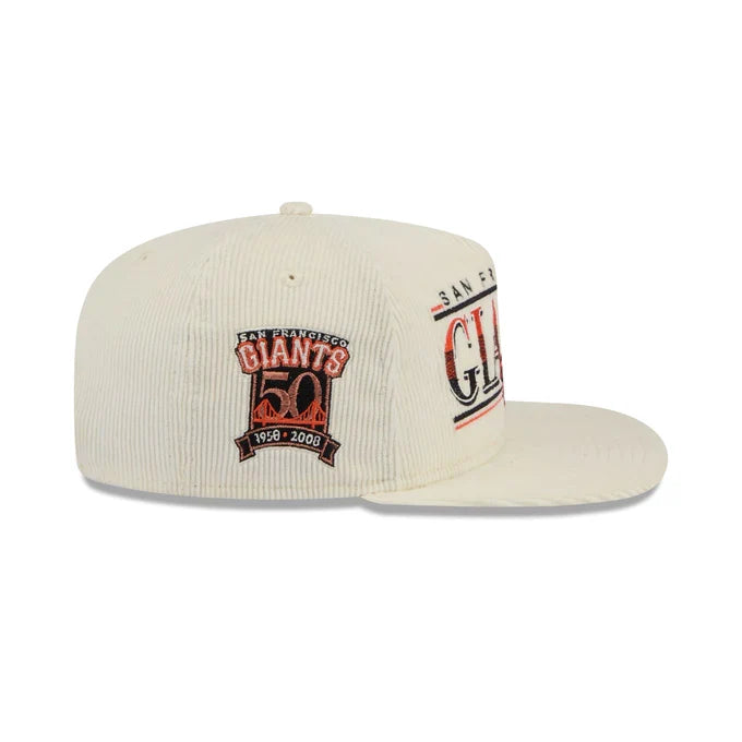 New Era San Francisco Giants Corduroy Throwback The Golfer Snapback Hat product image 5, provided for visual reference and