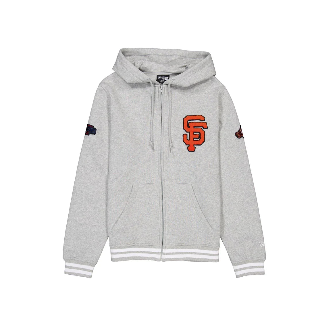 New Era Men San Francisco Giants Logo Select Full-Zip Hoodie-Gray product image 1, provided for visual reference and product