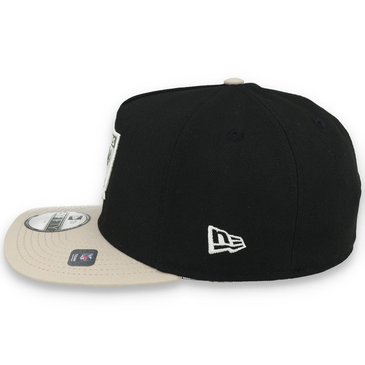 New Era Las Vegas Raiders 50th Anniversary Side Patch Canvas A-Frame 59FIFTY Fitted Hat product image 4, provided for visual