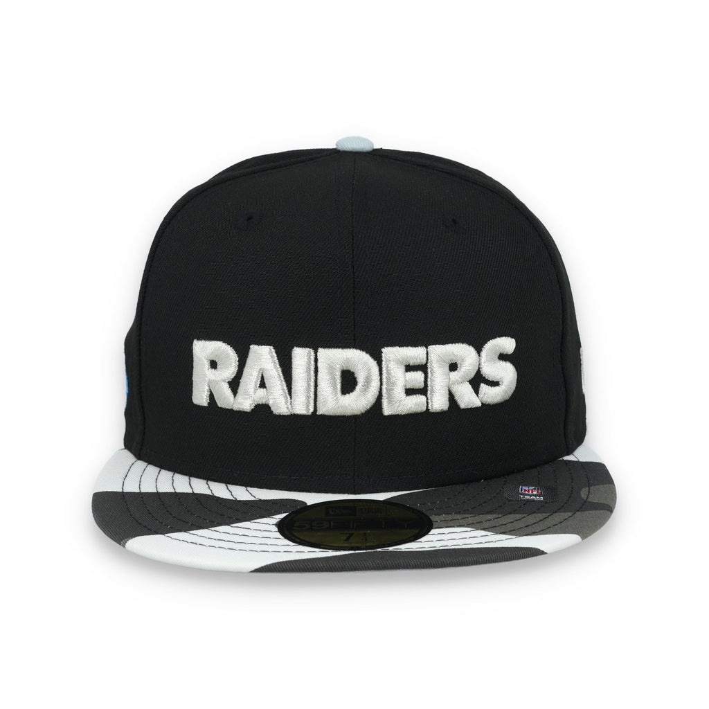 New Era Las Vegas Raiders XVII Super Bowl Side Patch Metallic Camo 59FIFTY Fitted Hat product image 2, provided for visual