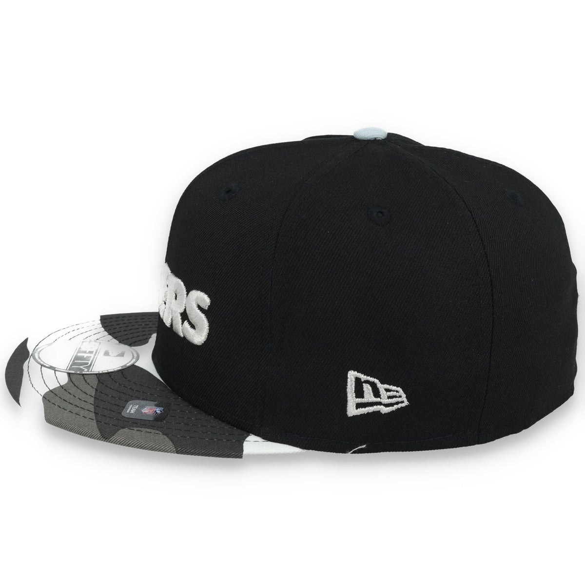 New Era Las Vegas Raiders XVII Super Bowl Side Patch Metallic Camo 59FIFTY Fitted Hat product image 4, provided for visual