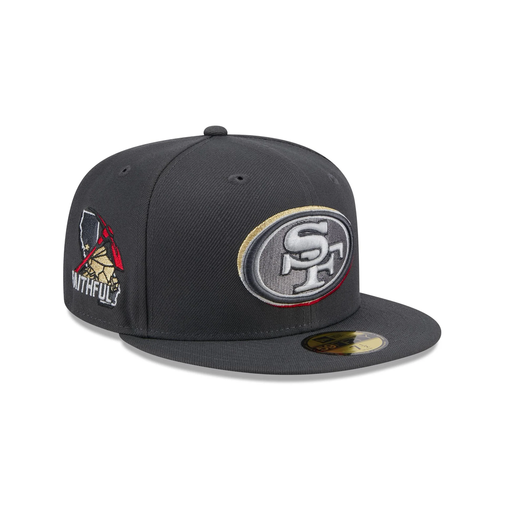 New Era San Francisco 49ers 2024 NFL DRAFT On Stage 59FIFTY Fitted Hat-Grey product image 1, provided for visual reference