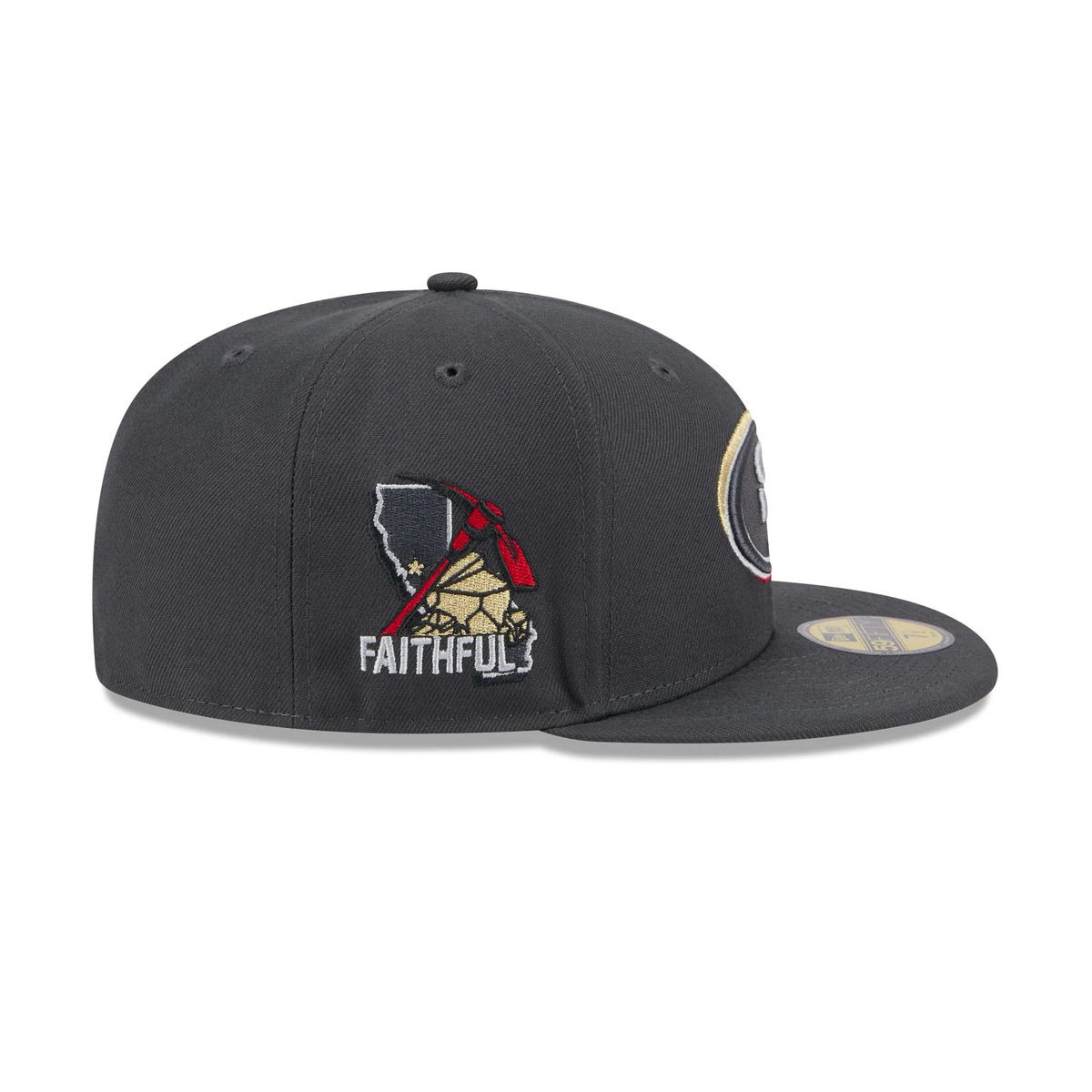 New Era San Francisco 49ers 2024 NFL DRAFT On Stage 59FIFTY Fitted Hat-Grey product image 2, provided for visual reference