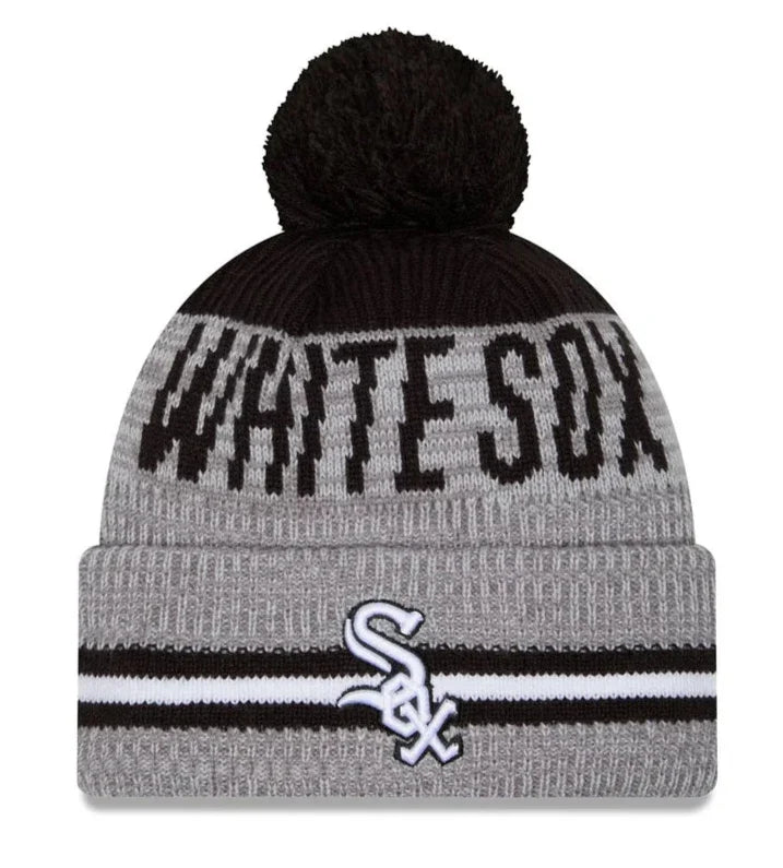 New Era Chicago White Sox Runner Pom Knit product image 1, provided for visual reference and product detail review