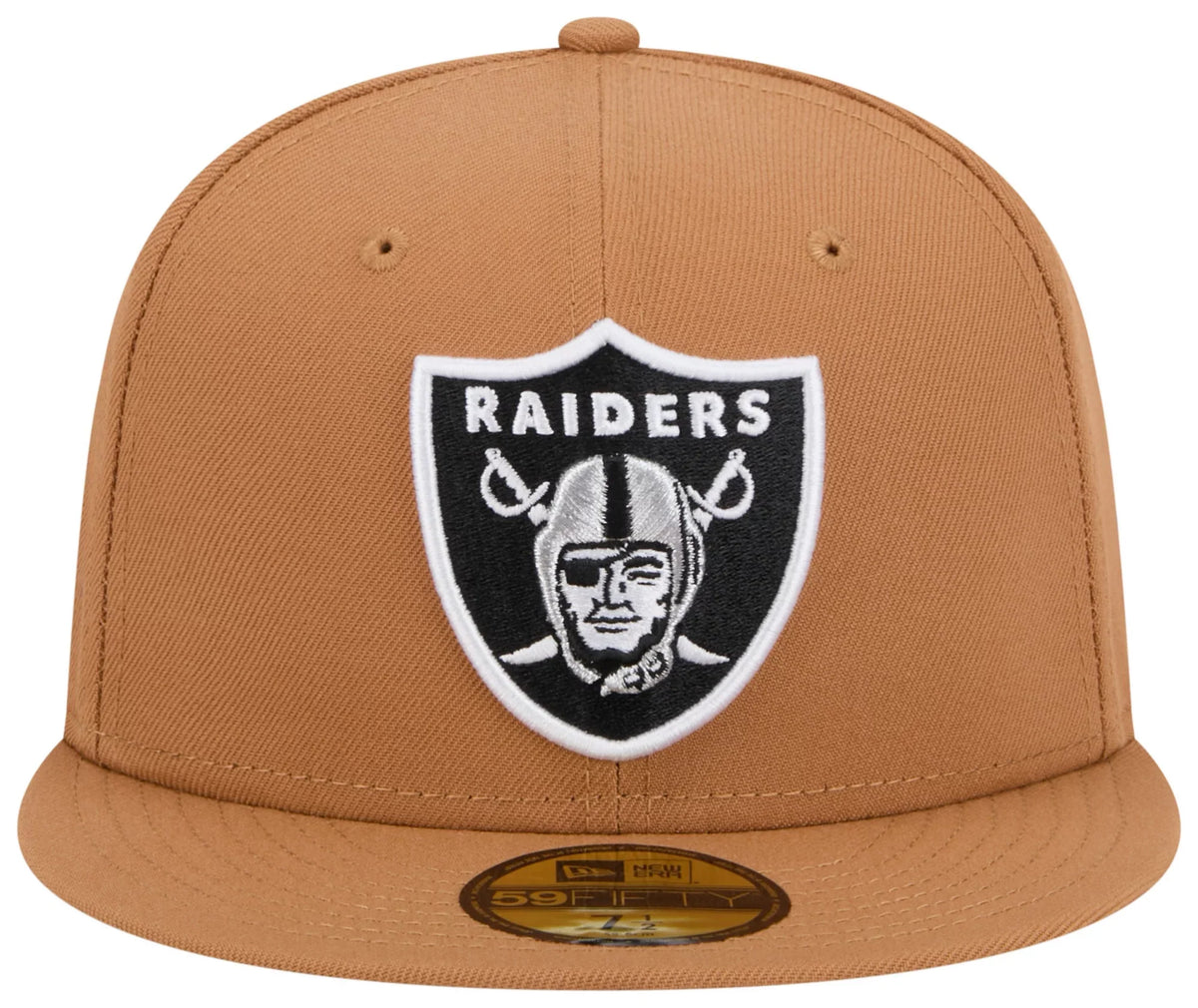 New Era Las Vegas Raiders Color Pack 59FIFTY Fitted Hat-Brown product image 2, provided for visual reference and product