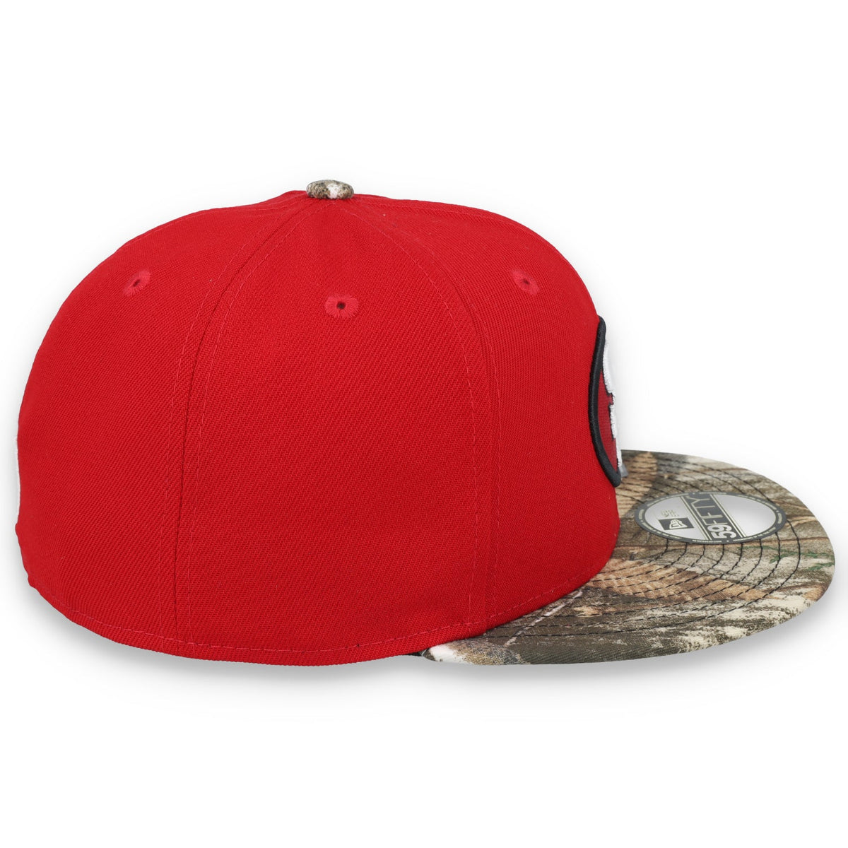 New Era San Francisco 49ers Realtree Camo 59FIFTY Fitted Hat product image 4, provided for visual reference and product