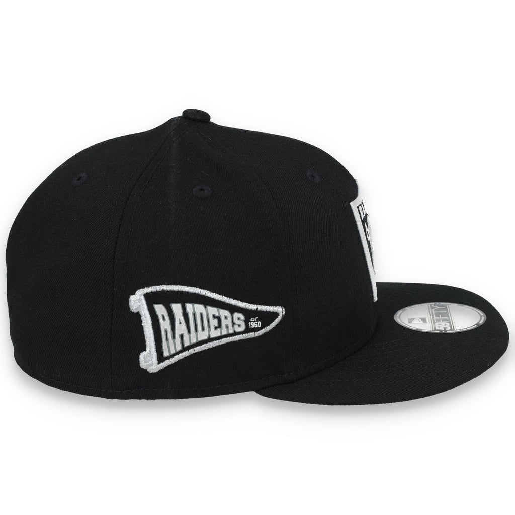 New Era Kids Las Vegas Raiders Pennant 59Fifty Fitted Hat product image 6, provided for visual reference and product detail