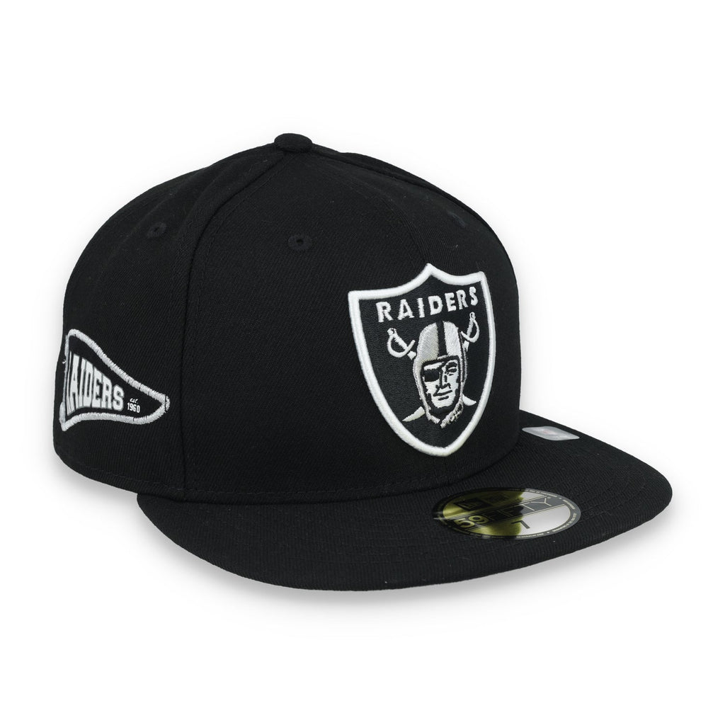 New Era Kids Las Vegas Raiders Pennant 59Fifty Fitted Hat product image 1, provided for visual reference and product detail