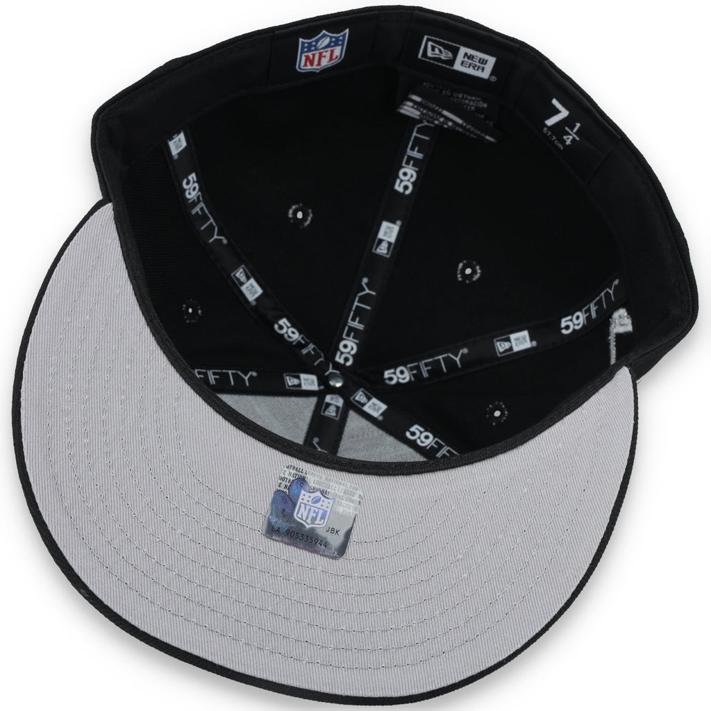 New Era Kids Las Vegas Raiders Pennant 59Fifty Fitted Hat product image 7, provided for visual reference and product detail