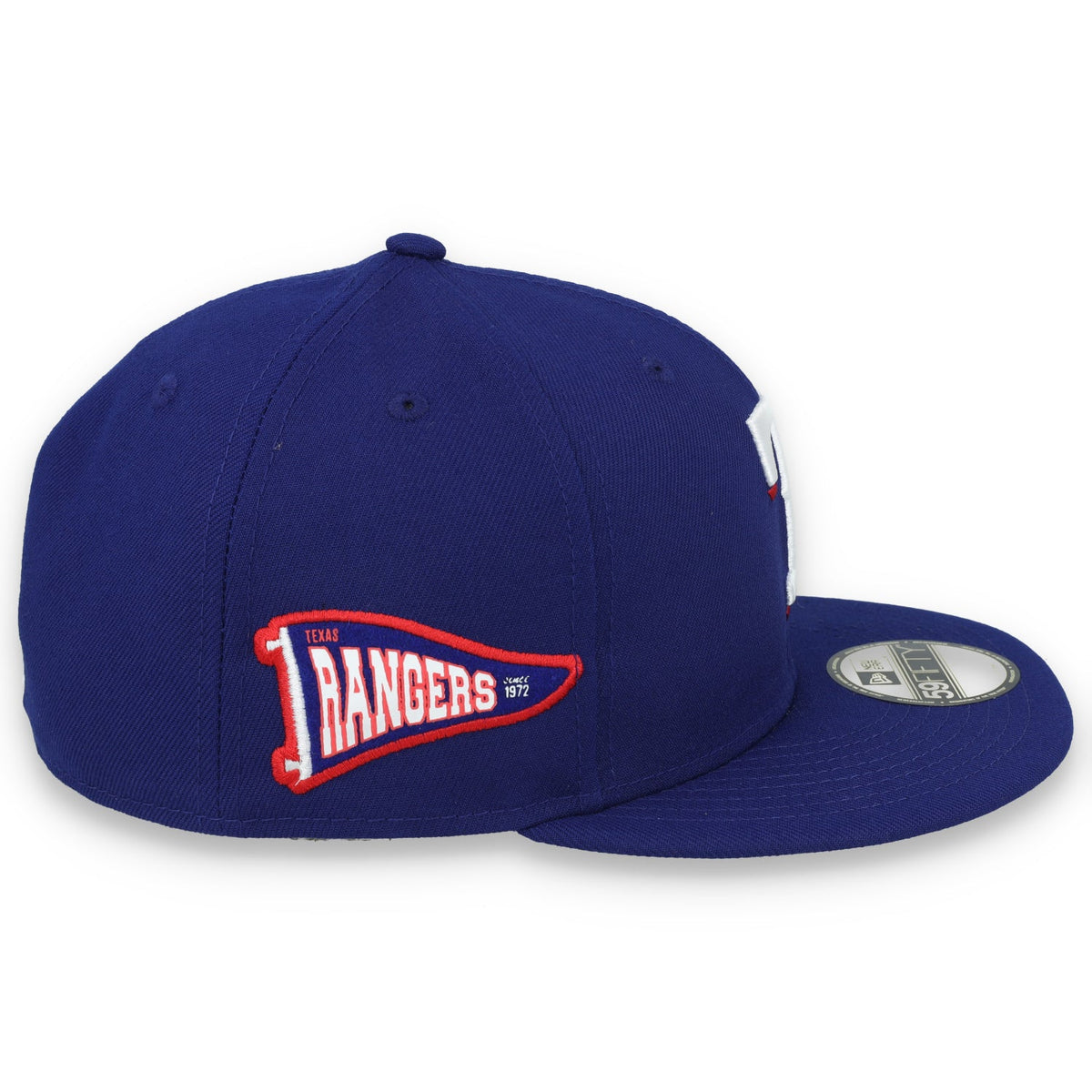 New Era Texas Rangers Pennant Side Patch 59FIFTY Fitted Hat product image 6, provided for visual reference and product
