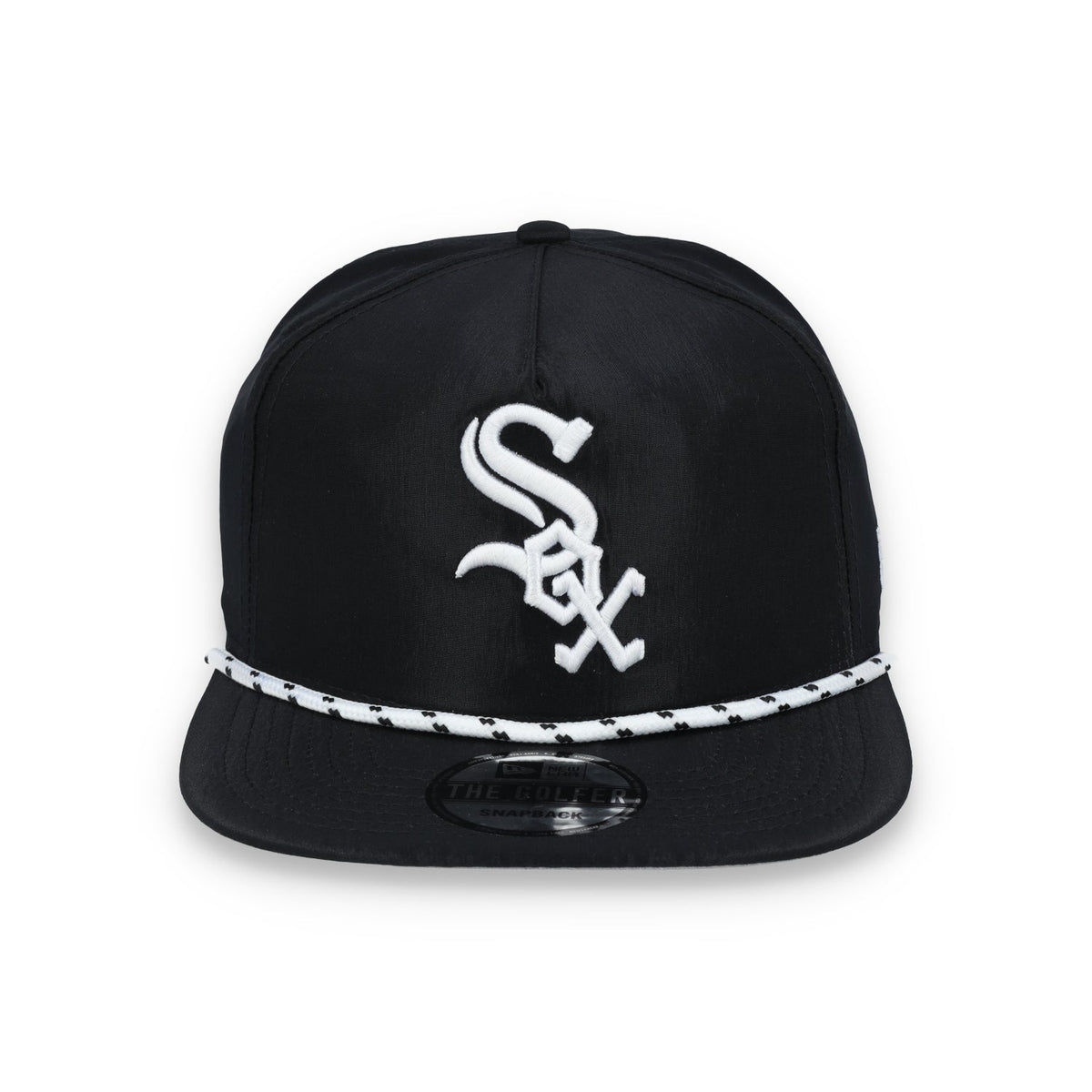 New Era Chicago White Sox Golfer Team Rope Snapback Hat - Black product image 2, provided for visual reference and product