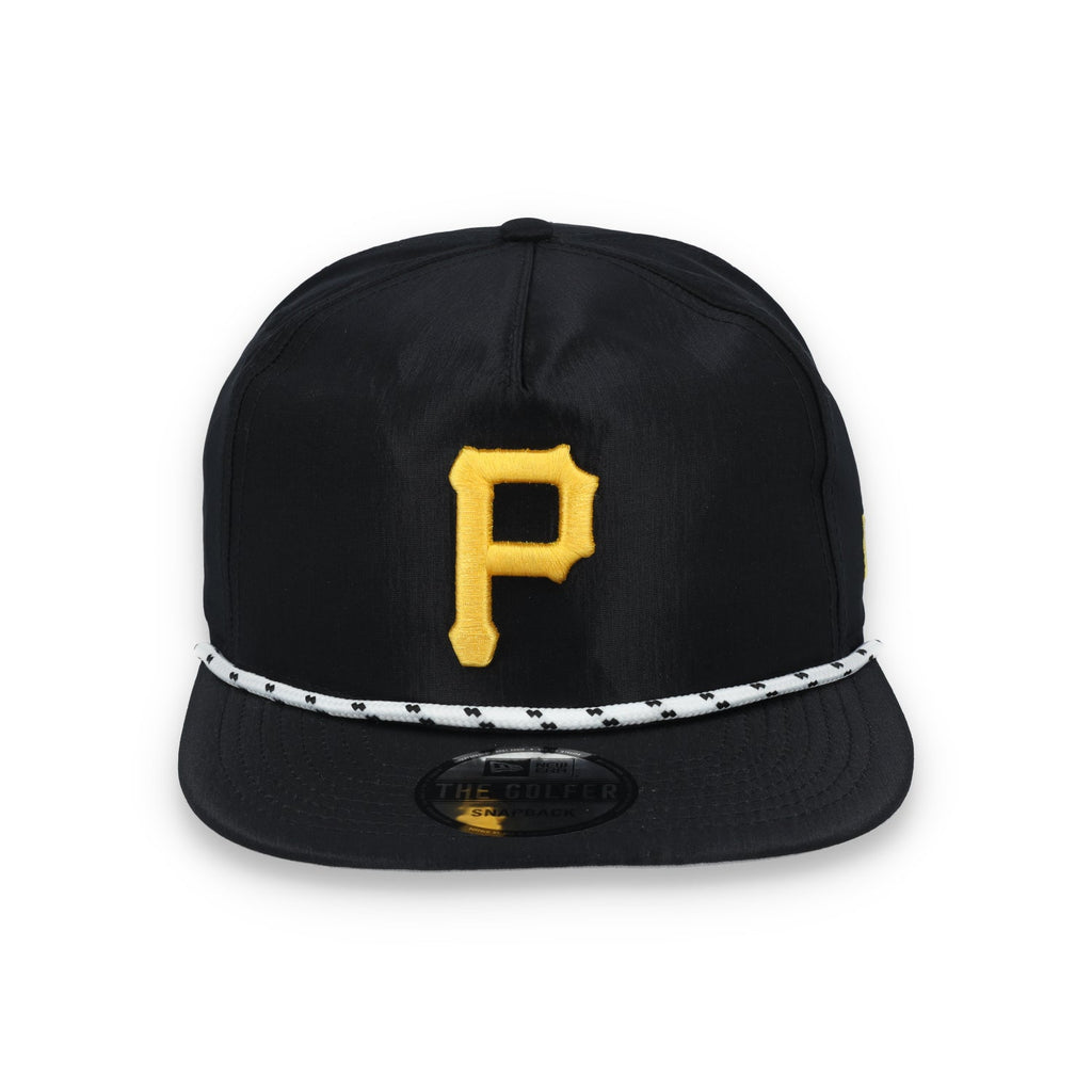 New Era Pittsburgh Pirates Golfer Team Rope Snapback Hat - Black product image 2, provided for visual reference and product