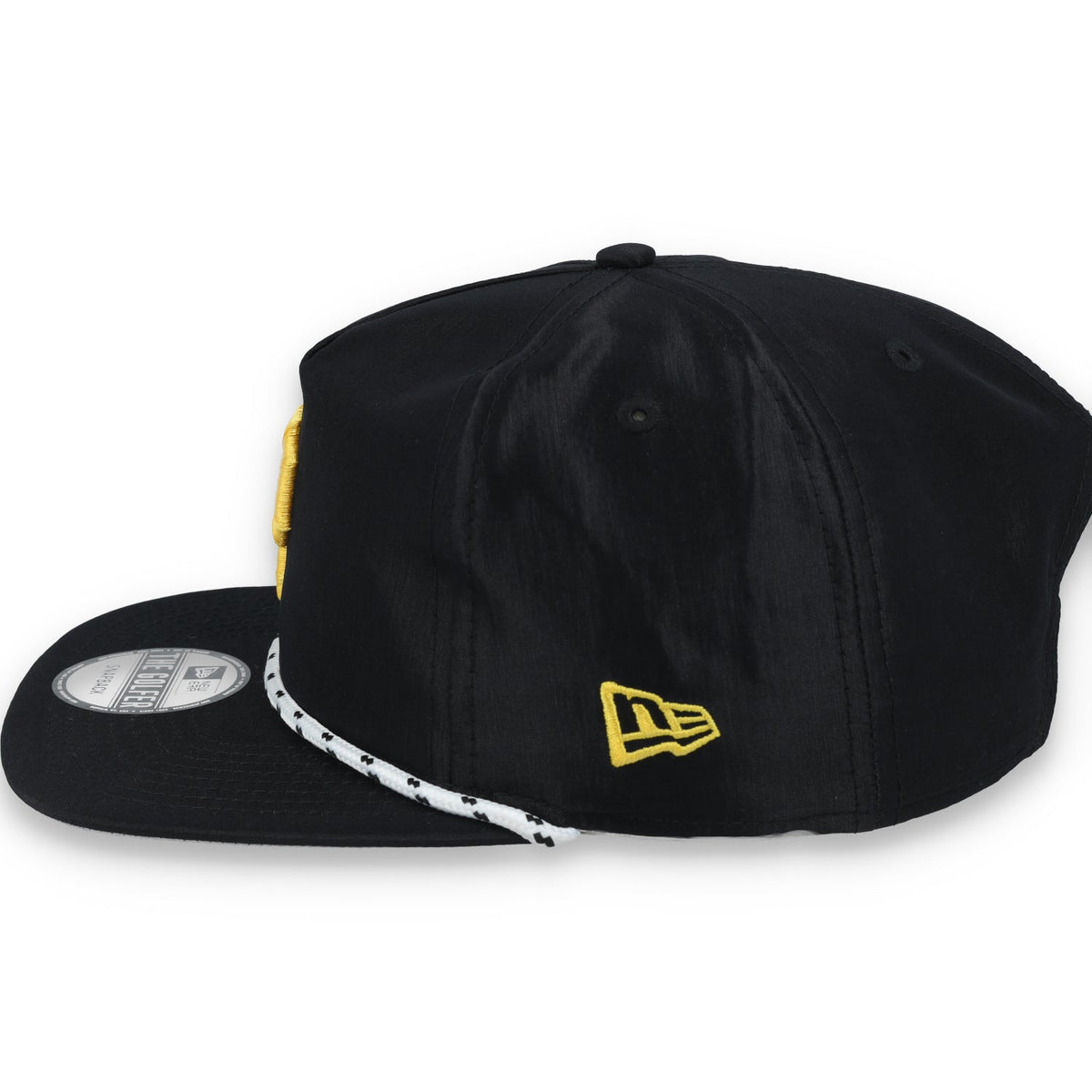 New Era Pittsburgh Pirates Golfer Team Rope Snapback Hat - Black product image 4, provided for visual reference and product