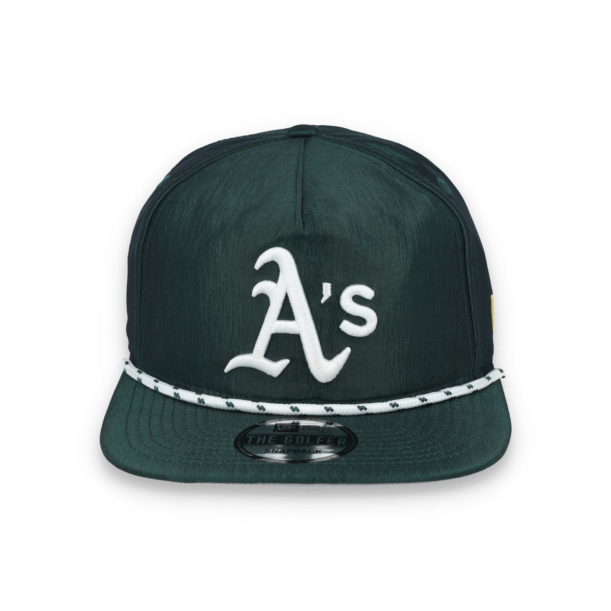 New Era Oakland Athletics Golfer Team Rope Snapback Hat - Green product image 2, provided for visual reference and product