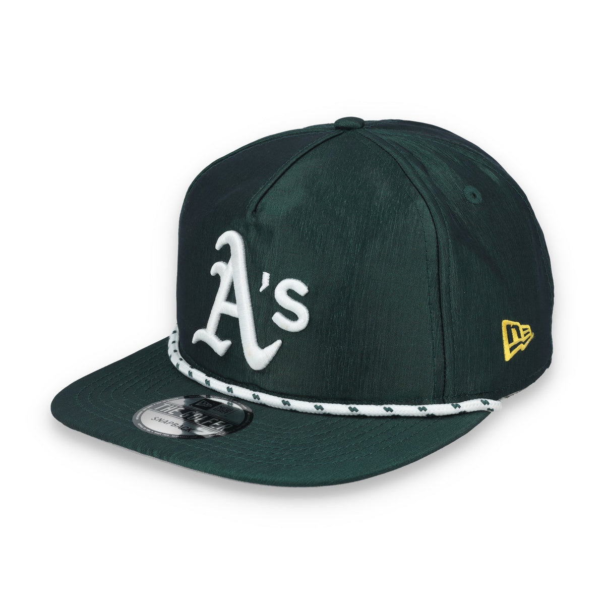 New Era Oakland Athletics Golfer Team Rope Snapback Hat - Green product image 3, provided for visual reference and product