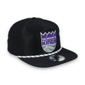 New Era Sacramento Kings Golfer Team Rope Snapback Hat - Black product image 1, provided for visual reference and product