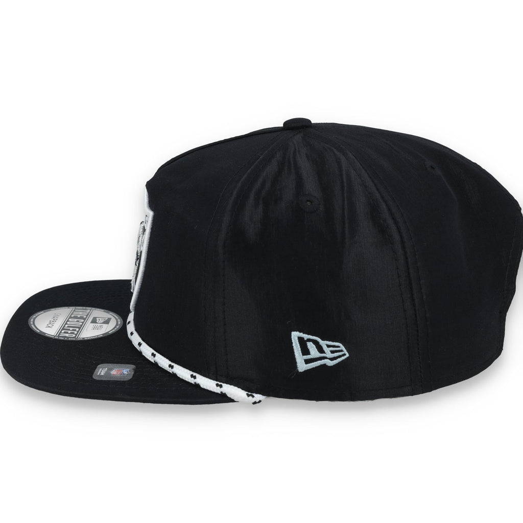 New Era Las Vegas Raiders Golfer Team Rope Snapback Hat - Black product image 4, provided for visual reference and product