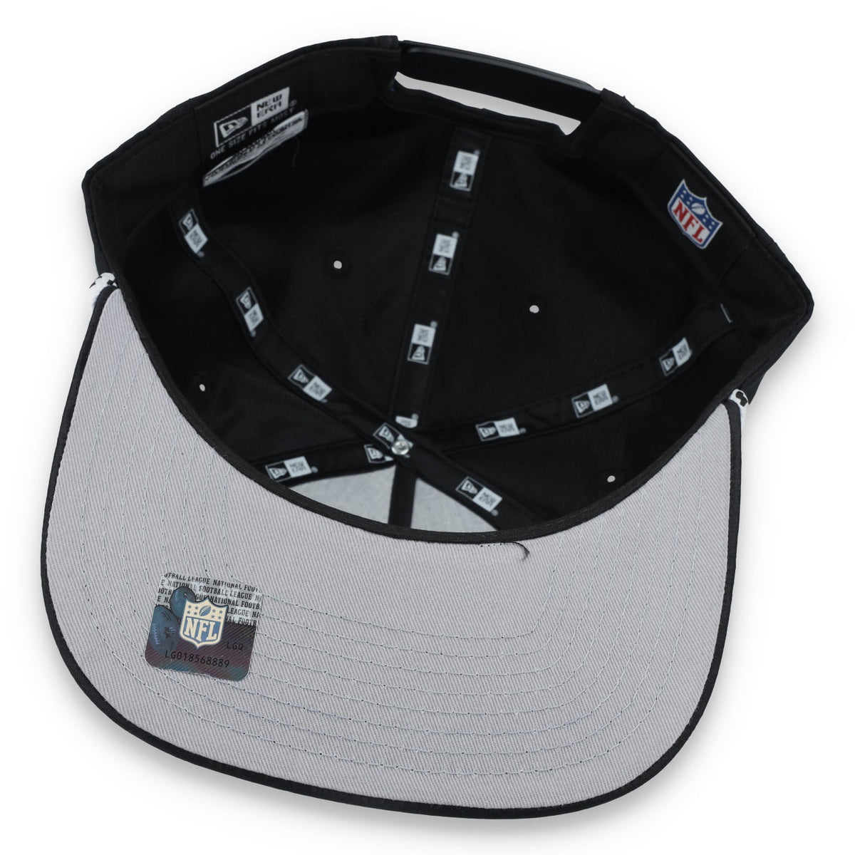 New Era Las Vegas Raiders Golfer Team Rope Snapback Hat - Black product image 7, provided for visual reference and product