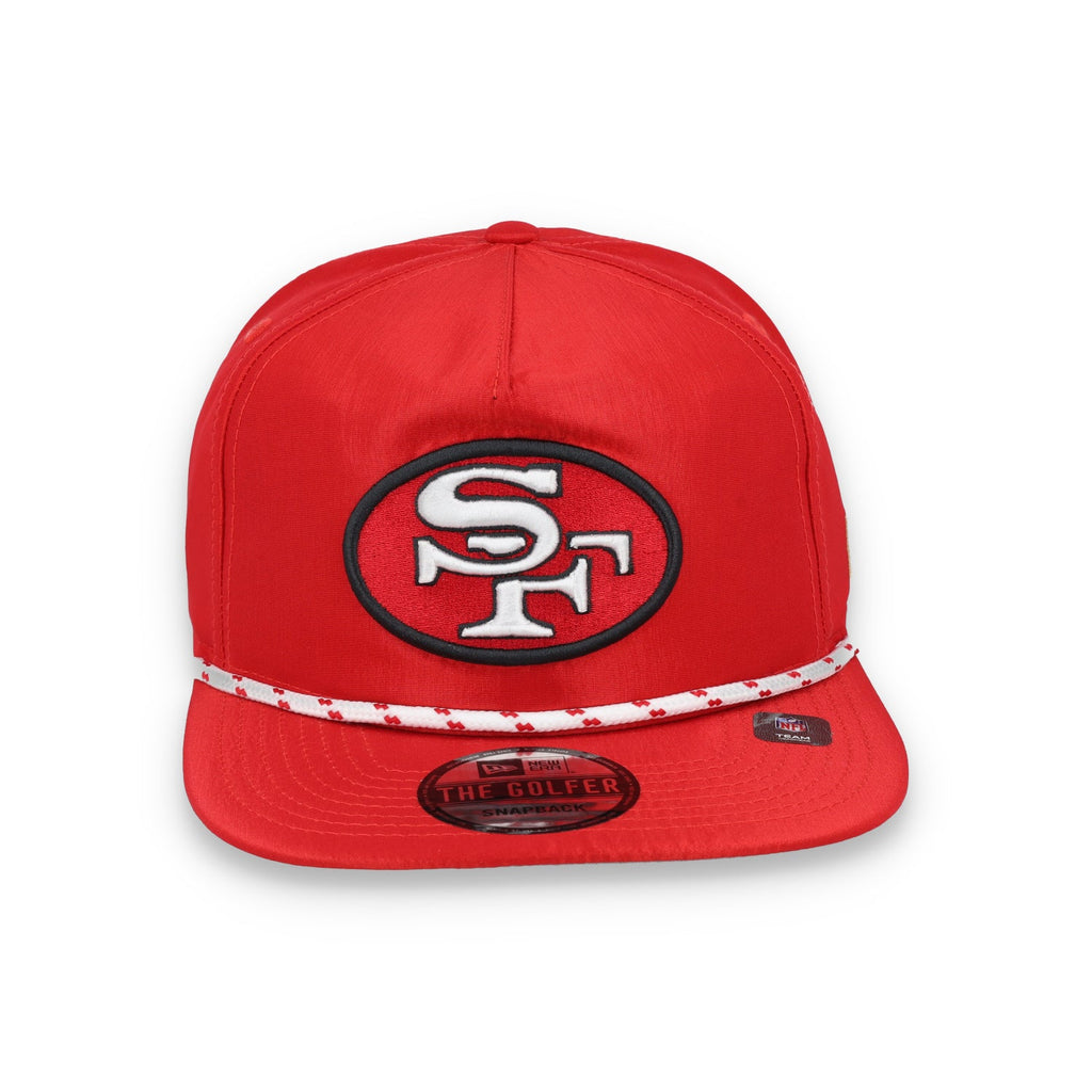 New Era San Francisco 49ers Golfer Team Rope Snapback Hat - Red product image 2, provided for visual reference and product