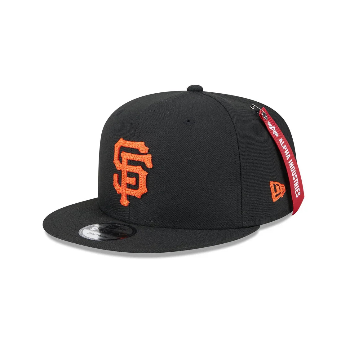 New Era San Francisco Giants Alpha Industries 9FIFTY Snapback Hat product image 2, provided for visual reference and product